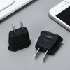2Pcs Socket Plug Adapter, Europe EU Euro to US Travel
