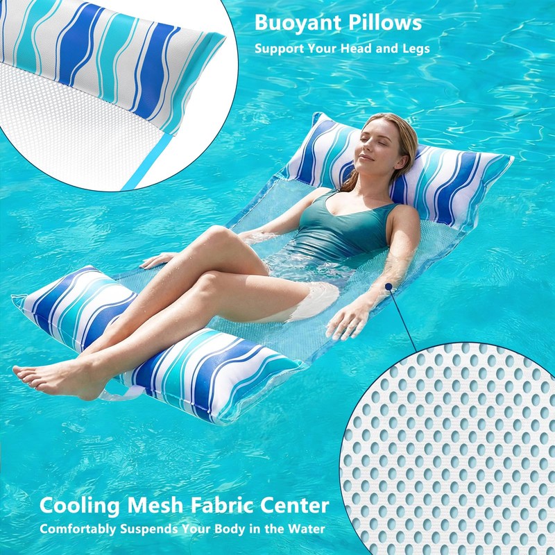 Jasonwell Pool Floats Adult Games - 2 Pack Fabric Inflatable