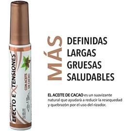 Cacao (antiquiebre) y Fibras alargadoras Efecto Extensiones Rimel Maximus Colour Mascara para pestañas