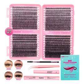 804 Kit Extension De Pestañas Maquillaje Completo Diy 9-18mm                                                                                          