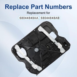 VANJING Front Right Passenger Side Power Window Regulator with Motor Compatible with Ram 1500 2011-2012 Dodge Ram 1500 2500 2009-2010 Replacement for 68044848AA 68044848AB