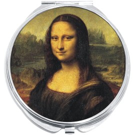 NewCharms Mona Lisa Compact with Mirrors - Perfect for your Pocket or Purse