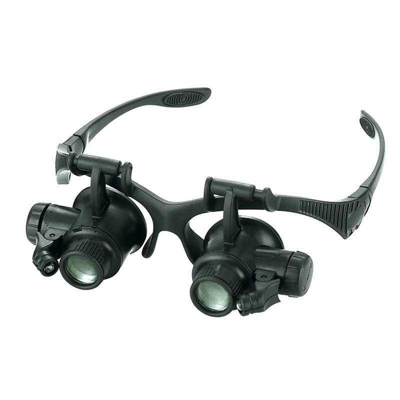 Magnifying Glasses with Light LED Illuminated Eye Loupe Headband Magnifier
