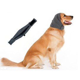 1Pcs Dog Calming Ear Muffs Adjustable Protection for Bath for Anxiety Relief & Calming Dogs Noise Canceling for Dogs The Grooming and Force Drying Dog Ear Protector (Dark Grey, S)