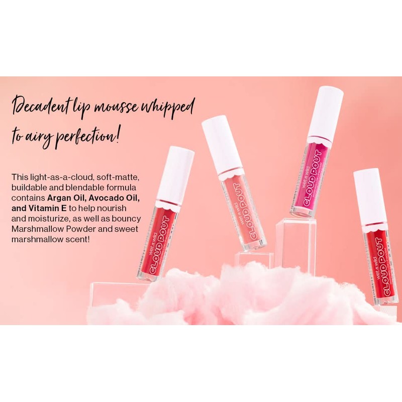 wet n wild Cloud Pout Marshmallow Matte Liquid Lipstick Mousse