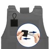 Terixe 2 Pack Mic Clips for Law Enforcement, Black Radio