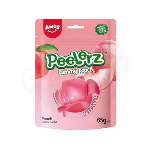 Amoss Peelerz Peelable Gummy Fruits Natural Flavoured Sweets Candy Resealable