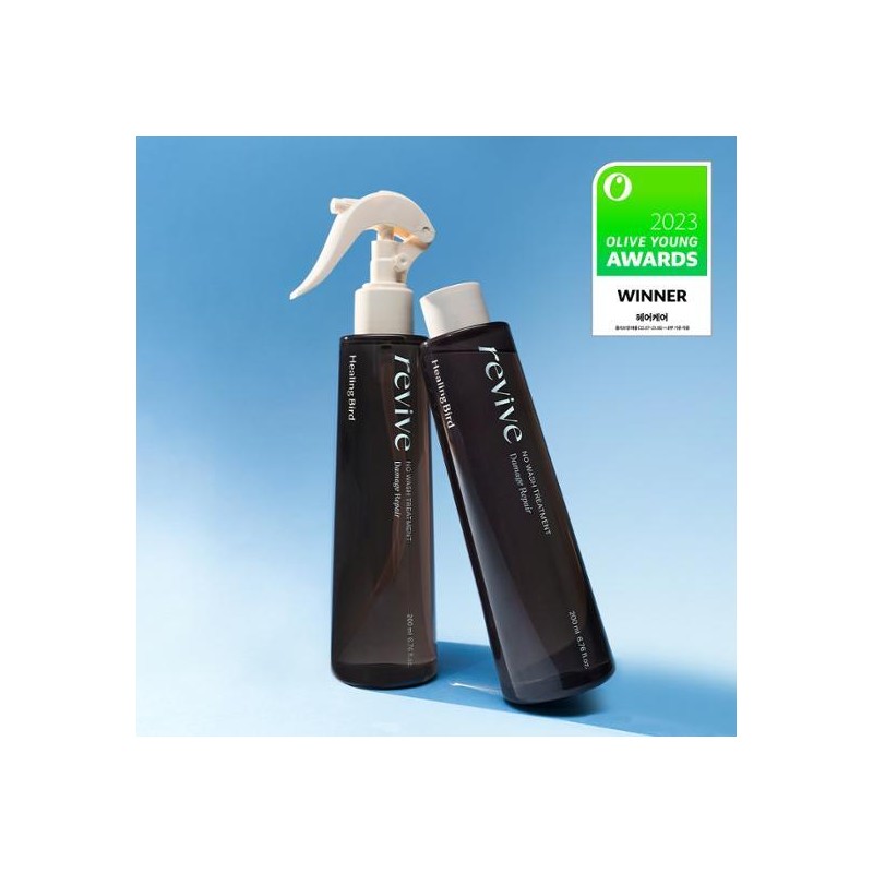 Healingbird Revive No Wash Treatment Damage Repair 200ml+200ml Refill Set