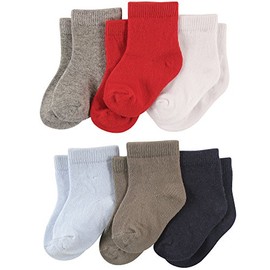 Luvable Friends Unisex Baby Newborn and Baby Socks Set, Boy, 0-6 Months