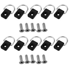 YFFSFDC 10pcs Grand Hook Honda Utility Hook Trailer Anchor Interior Bar Hanging Hook for Car Cargo Area Light Van Cargo Area M6 with Dedicated Screws
