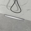 VANCOCO Linear Shower Drain 24 Inch, Brushed 304 Stainless Steel