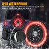 CAFOPAR 3-Side Spare Tire Brake Light Fit for Jeep Wrangler