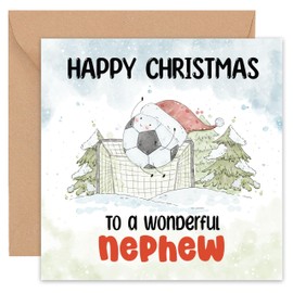 Felbridge Studio - Nephew Christmas Card - Christmas Cards Nephew - Nephew Xmas Card - for Boys Child Teenage Baby Boy Special Niece Nephews Great Large Cute - 2024-14cm