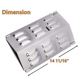 Stainless Steel Grill Flavorizer Bar Replacement for Weber 9201 and Gas Go-Anywhere Grill, Grill Heat Shield for Weber Go-Anywhere Gas Grills