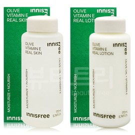Innisfree Olive Vitamin E Real Skin + Lotion Single Set / 이니스프리 올리브 비타민 E 리얼 스킨 + 로션 단품세트