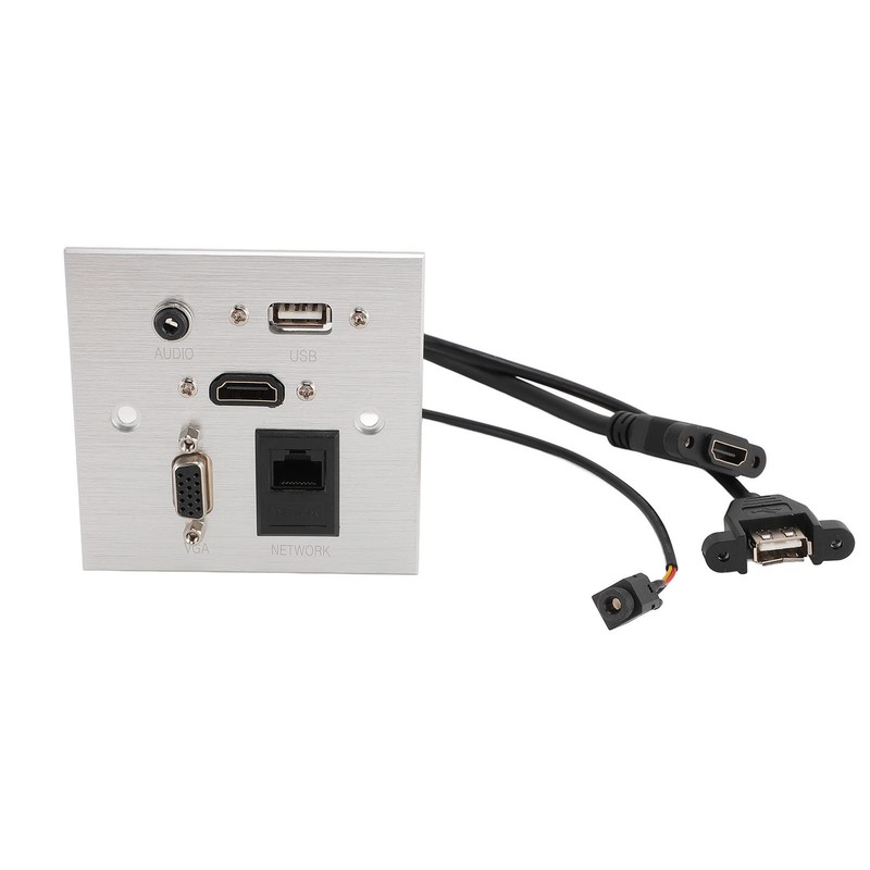 Multimedia Socket Aluminum Alloy USB HD VGA 3.5MM Sound RJ45