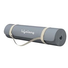 Lifelong LLYM96 - Alfombrilla de yoga para mujeres y hombres, material EVA, 6 mm, color azul marino, antideslizante para entrenamiento de gimnasio    