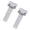 Micro Traders 2Pcs T Type Container Hinges High Polished Solid