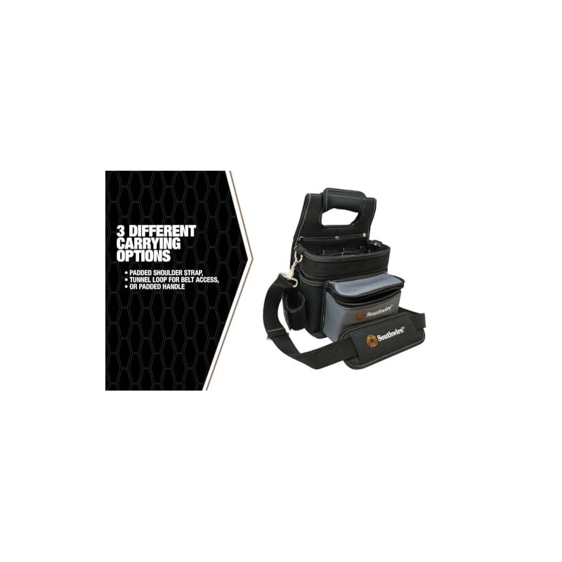 Southwire BAGESP Electrician's Shoulder Pouch Tool Carrier