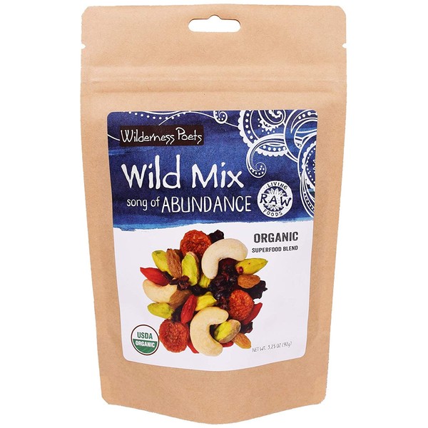 Wilderness Poets "Song of Abundance" Wild Mix (Organic Raw Superfood Blend) 3.25 Ounce