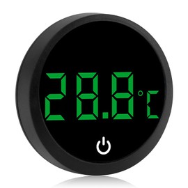 Fish Tank Thermometer, Digital Aquarium Thermometer Wireless Touch Stick-on Temperature Gauge LED Display ±1°C Temperature Meter Sticker for Aquariums Turtle Tank Reptile Tanks Monitoring Temperature