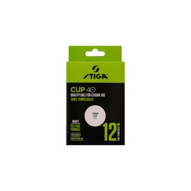 Stiga Table Tennis Balls Cup 12-Pack ABS White