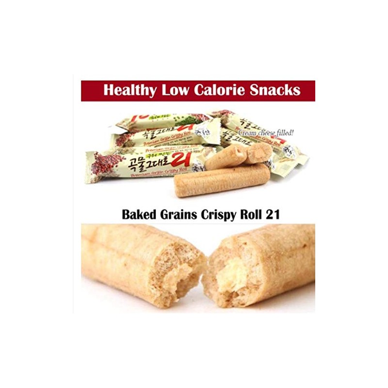 Grain Crispy Roll, Cereal snacks 21 kinds crispy stuffed with