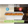 [100Pcs] Aluminum Foil Trays Containers with Paper Lids No. 6A
