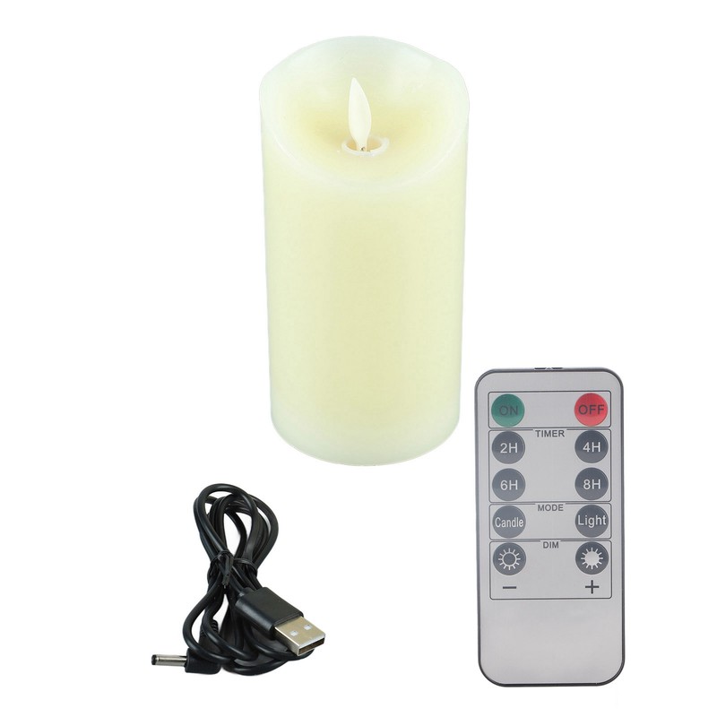 Rechargeable LED Candles Simulation High Brightness Romantic Flameless Flickering Dancing