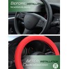 LRITER Car Steering Wheel Cover, Non-Slip Silicone Material, Multiple Color