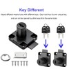 Litensh Cam Lock 22mm, Cabinet Lock with Key Different, Mailbox