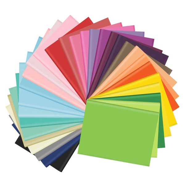 Morcheiong 60 Sheets Tissue Paper in 30 Colors Rainbow Tissue