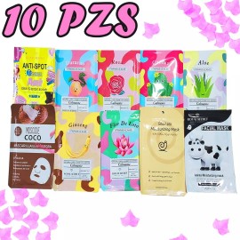 Royal Secret Mascarilla Facial Hidratante Natural Kawaii 10 Pzs