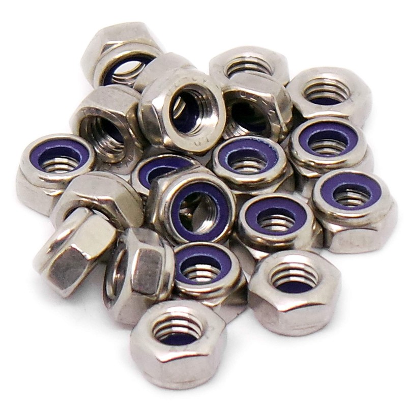 M6 (6mm) Nyloc Hex Nut (Type-T) - Stainless Steel (A2)