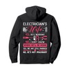 Electrician's Wife Funny Electrician Gift Pullover Hoodie