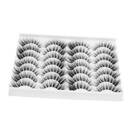 MERRYHAPY Elegant Natural Eyelashes 14 Pairs Strip Lashes Kit for Women for Makeup Parties Weddings