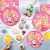 Babioms Princess Party Tableware Birthday 51 Pieces Barbi Birthday Decoration