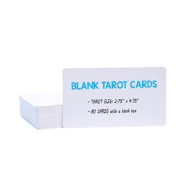 IMAGAME White Blank Tarot Cards Deck, 80 Cards per Deck, Standard Tarot Size(2.75" x 4.75"), Make Your Own Tarot Card, Oracle card, and Game.