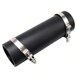 OXCANO 3.5"(89mm) ID Straight Silicone Hose Coupler, High Temp 4-Ply Reinforced with Stainless Steel T-Clamps