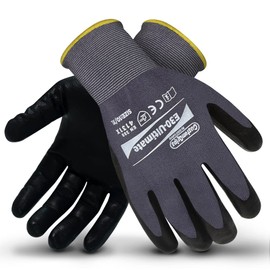 SISO SAFETY CUSTOMGRIPS Micro-Foam Finish Safety Work Gloves, Ultimate Sanitized DIY General Purpose, Comfortable Grip, Anti-Slip [E30, Size 7 (S), 6 Pairs]