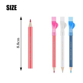 9 Pieces Water Soluble Stitching Chalk Sewing Marking Pen Fabric Drawing Pen Tailors Chalk Pencil Sewing Chalk Pencil Fabric Chalk Pencil Sewing Mark Pencil DIY Process Marking Pen (Blue+Red+White)