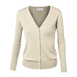 Golden Service Women's Basic Cardigan Spring Button Down Knitted Cardigan -