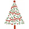 Unbranded CHRISTMAS TREE 3 STENCIL - Christmas Tree Stencil, Pine