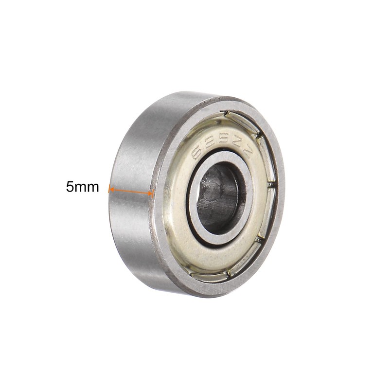 sourcing map 15pcs 625ZZ Deep Groove Ball Bearings 5mm Bore