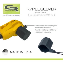 GR Innovations 50 Amp RV Plug End Cover | Protective Outdoor RV Power Cord | Dust Cover | USA Made
