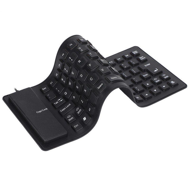 Silicone Keyboard Fully Sealed Design Lightweight Portable Silent Soft Comfortable