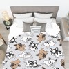 Cute French Bulldog Blanket, Animal Dog Print Throw Blankets for
