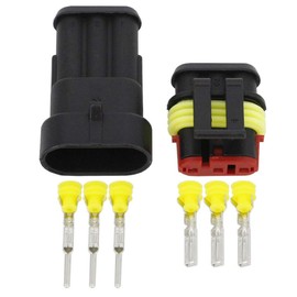 CNLW 5 Sets 3 Pin AMP Superseal 1.5mm Series Connectors DJ7031-1.5-11/21 Waterproof Electrical Wire Connector,Xenon lamp connector Automobile Connectors