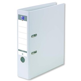 OXFORD Smart Pro + A4XL Lever Arch File 80 mm Spine 2 Rings Polypropylene Cover White