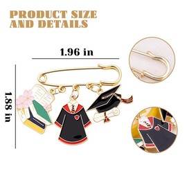 Master Bachelor Degree Graduation Gifts for Women Men Teacher Students High School College Graduation Accessories Charms for Graduate Daughter Son Graduate Gift Brooch Pin for Men Women